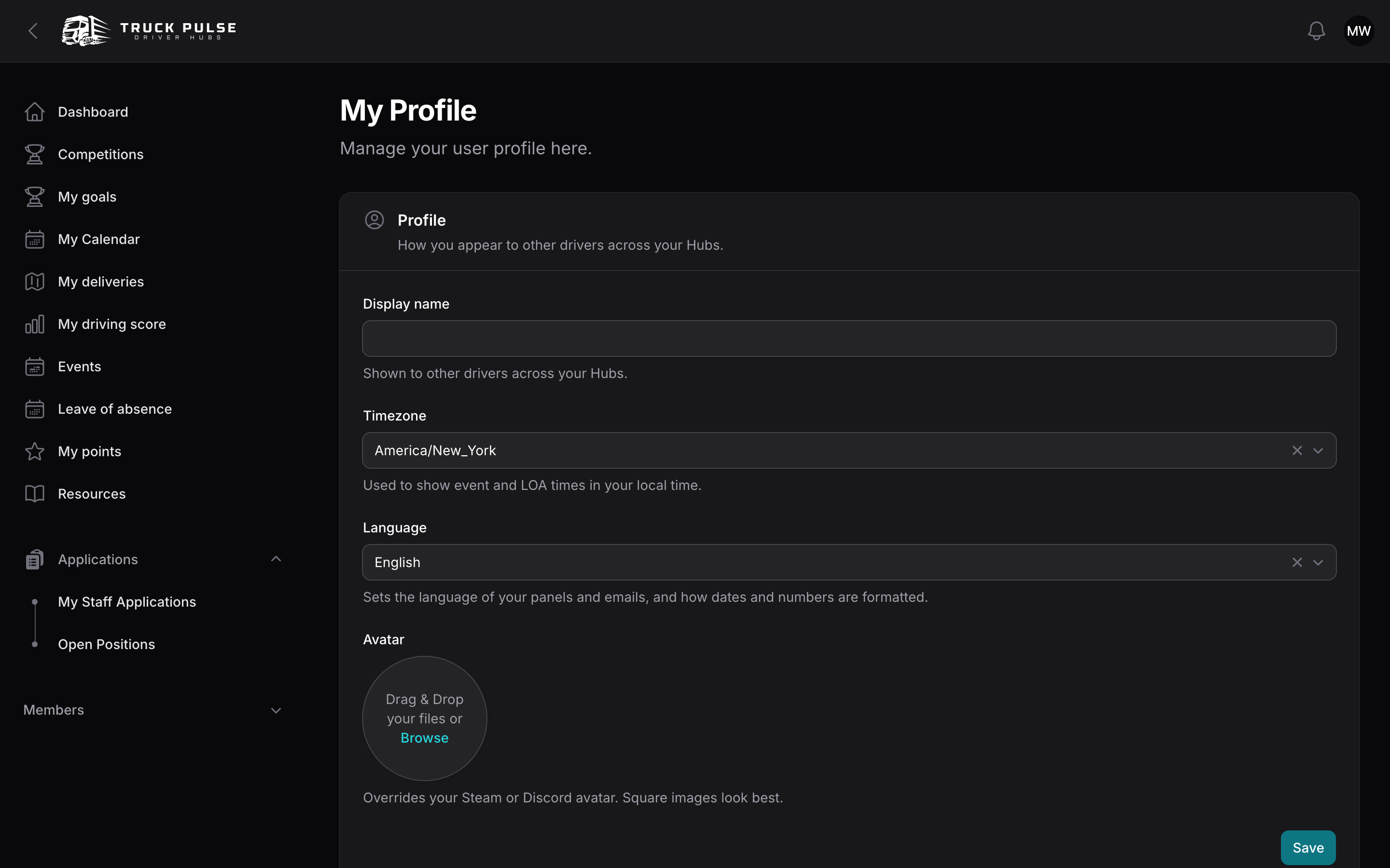 The Steam card on the profile page